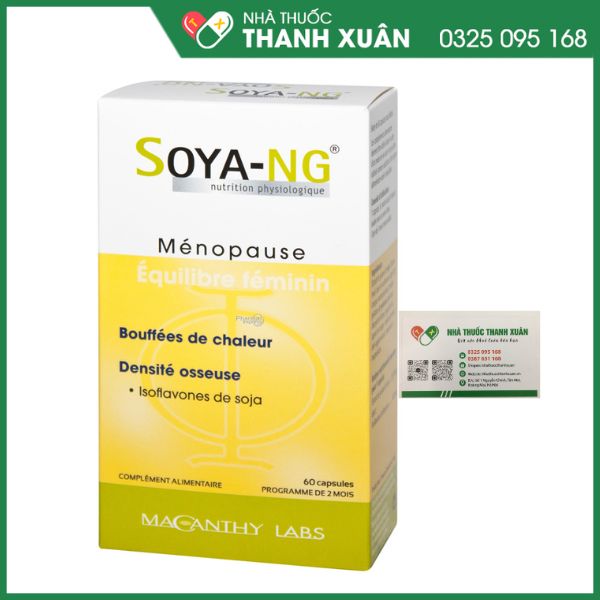 Soya-NG - Viên uống giúp cân bằng nội tiết tố nữ hộp 60 viên